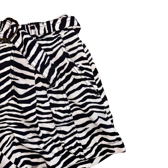 Loft Zebra Paperbag Shorts - Picture 2 of 6